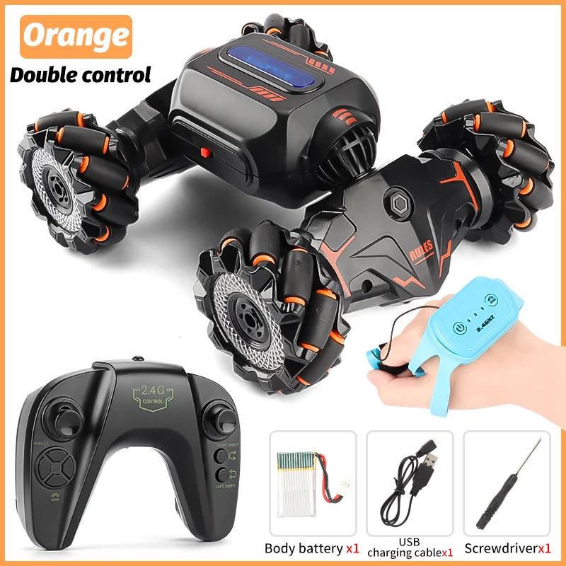 2.4G RC Toy Car Gesture Sensing Twisting Stunt Drift Climbing  Remote Controlled Cars Toys For Children Boys A Birthday Present