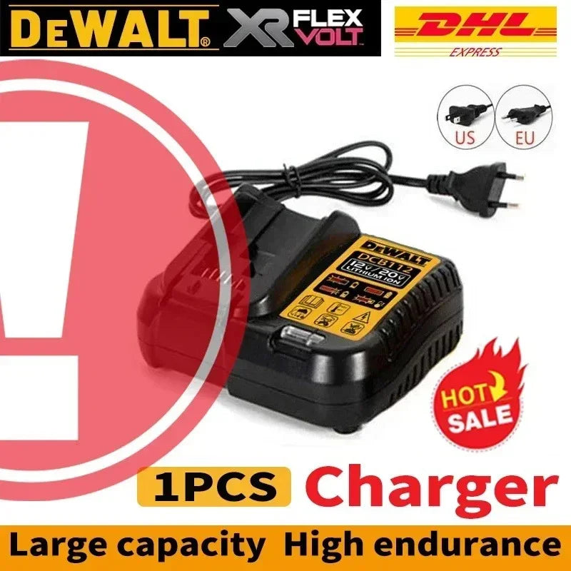 DeWALT Original Battery 20V/60V 6Ah 9Ah MAX FlexVolt for DCB606 DCB205 DCB206 DCB209 DCB182 Power Tool with Charger