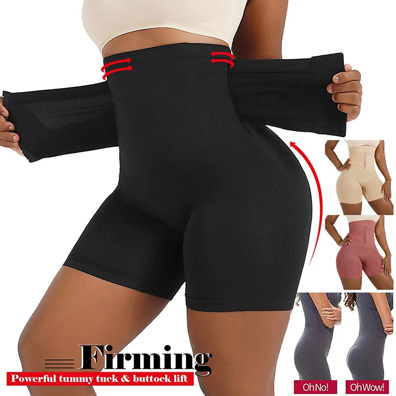 Shapewear for Women New Women Firm Tummy Control with Hook High Waist Trainer Body Shaper Butt Lifter Shapewear Panties Female Slimming Fajas Shorts