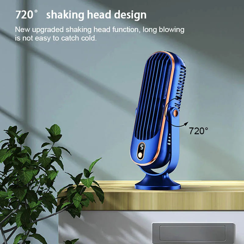 Portable Home Air Conditioning Fan 5-Speed 720° Swivel Outdoor Camping Air Cooler