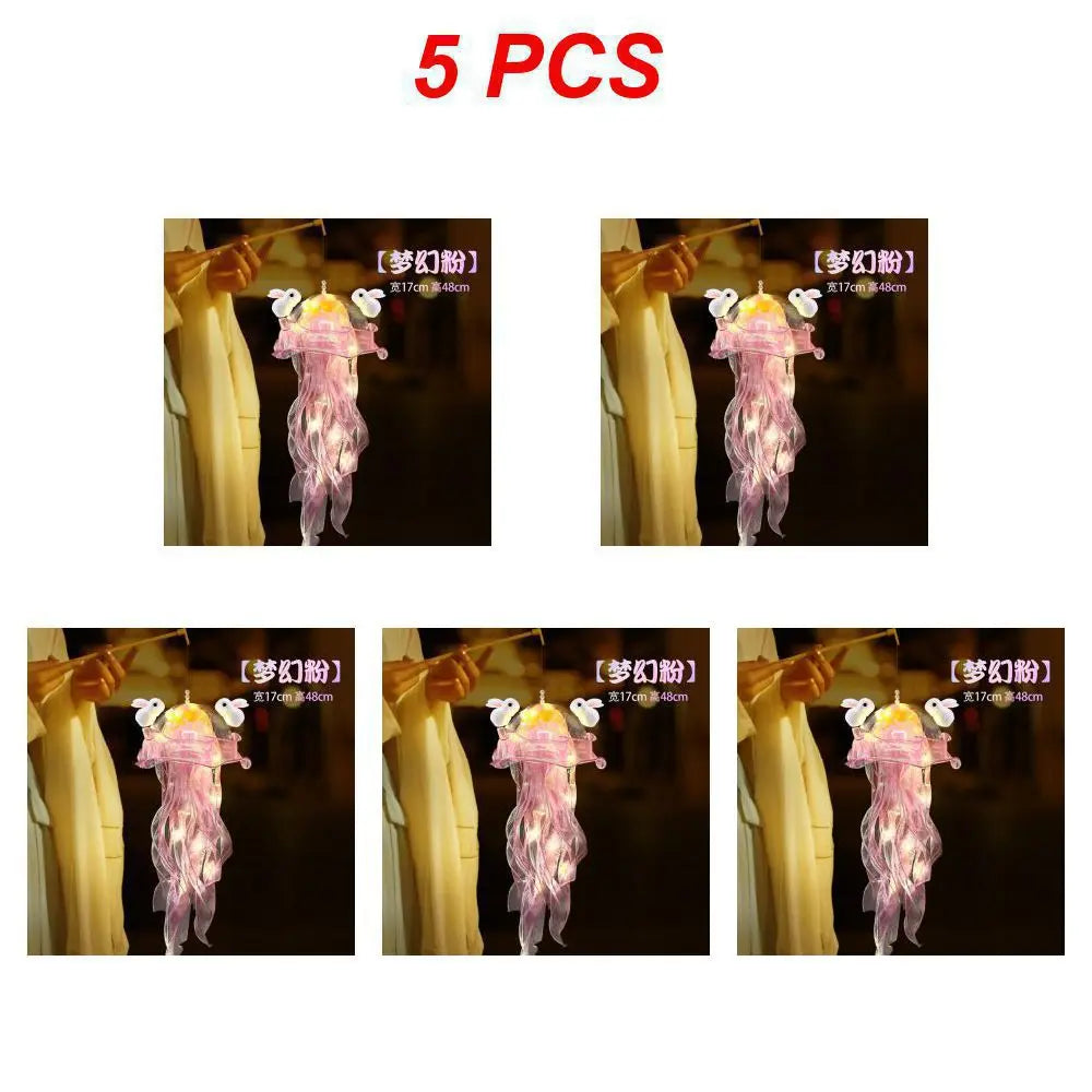 Jellyfish Lamp, Portable Flower Lamp, Girl Room Atmosphere Decoration Lamp, Bedroom Night Lamp, Home Decoration, Birthday Gift