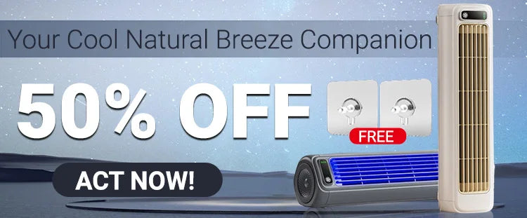 Portable Air Circulator 2000mAh Desktop Mini Rechargeable Fan Wall Non-drilling Silent Tower Fan