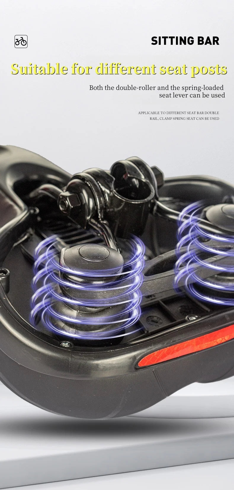 Universal Bicycle Seat for Mountain Bikes Thick Soft Breathable Shock Absorbing Ball Style Cycling Saddle for  Outdoor Riding