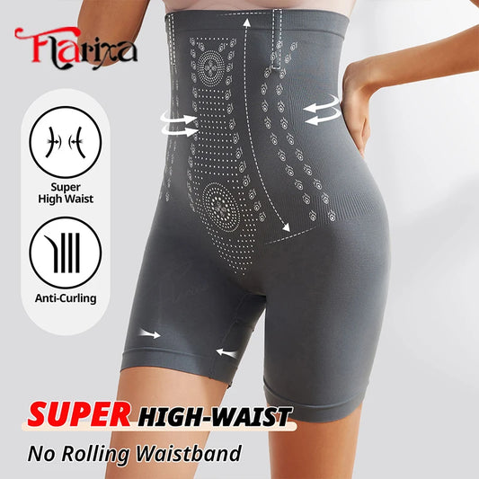 Shapewear for women's Flarixa Seamless Shaper Tummy Control Panties Women Thighs Slimmer High Waist Shapewear Shorts Butt Lift Postpartum Underwear