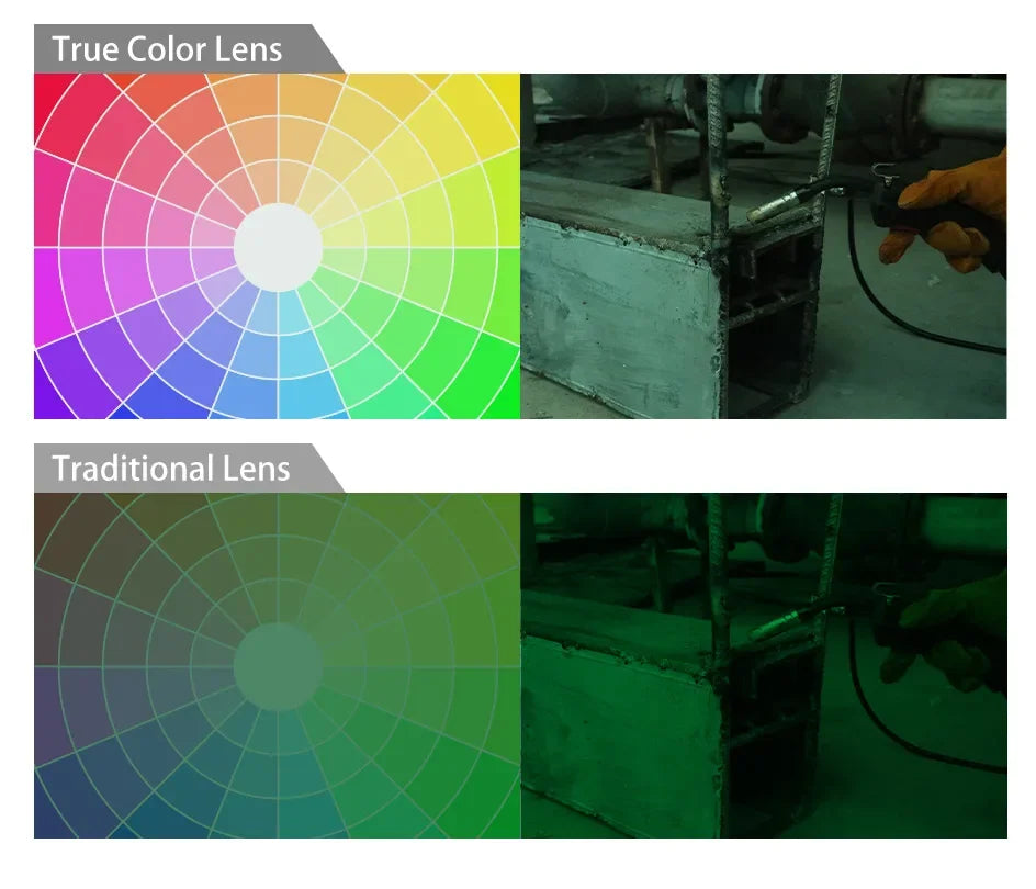 Large View Welding Helmet Welder Mask True Color Auto Darkening Dimming Solar Power Welding Mask For Arc Welding Grind Cutting