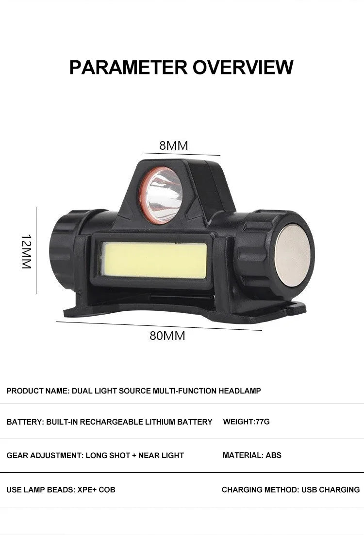 Outdoor Headlights with Long Battery