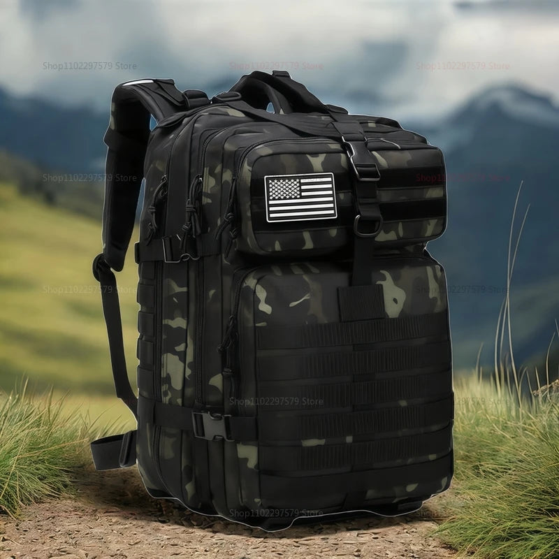 Outdoor tactical backpack - With a large waterproof capacity and lightweight design, this backpack is suitable for hiking trips.