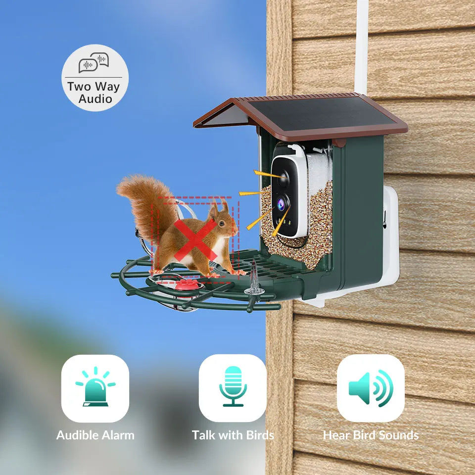 Bird Feeder Camera 4MP 2K HD Bird Video Capture