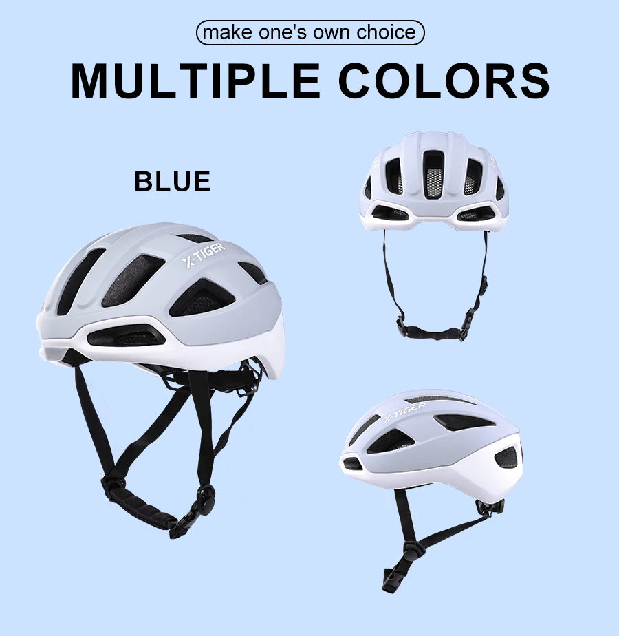 X-TIGER Cycling Helmet Man Women LED Light Helmet Road Mountain Bike Helmet Bicycle Helmet Rechargeable Brim Design Helmet