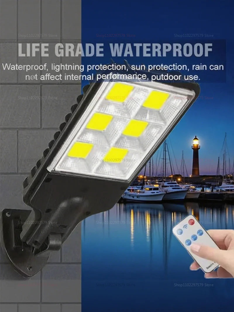 Solar LED Motion Sensor Lights Remote Control Induction Lights for Garden Patio