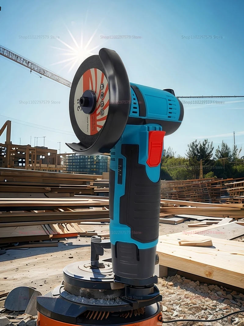 12V Cordless Electric Angle Grinder Compact 19500rpm LithiumBattery Mini Polishing Grinding Diamond Cut Tool for DIY and HomeUse