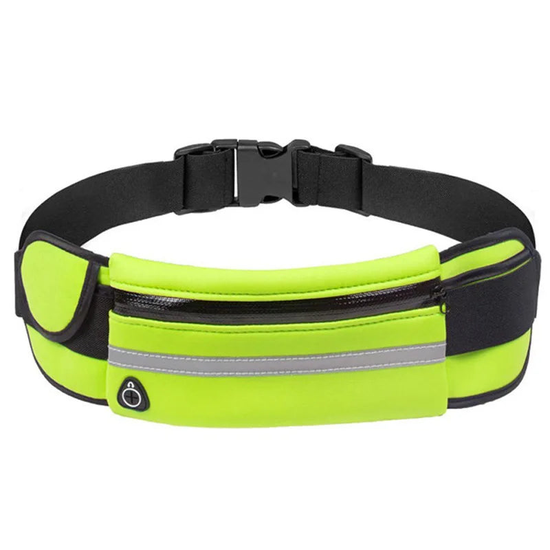 Running Belt Waist Bag with Water Bottle Holder Sports Fanny Pack Women Men Hydration Phone Holder Pouch Banana Bag