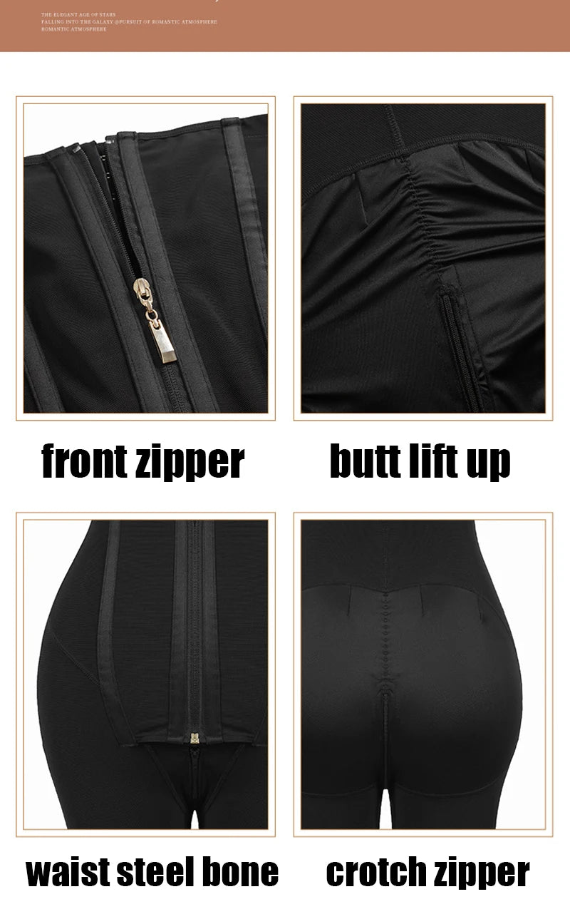 Shapewear for women's Purple BBL Shorts Slimming Tummy Control Panties Fajas Colombians Moldearas Girdles Shapewear Waist Trainer Corset Body Shapers