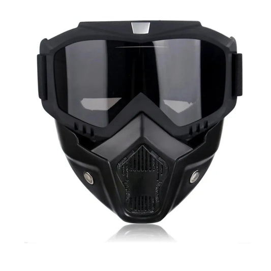 MTB Safety Mask & Goggles Combo - Windproof Protection for Extreme Cycling, Dirt Bikes & Outdoor Sports