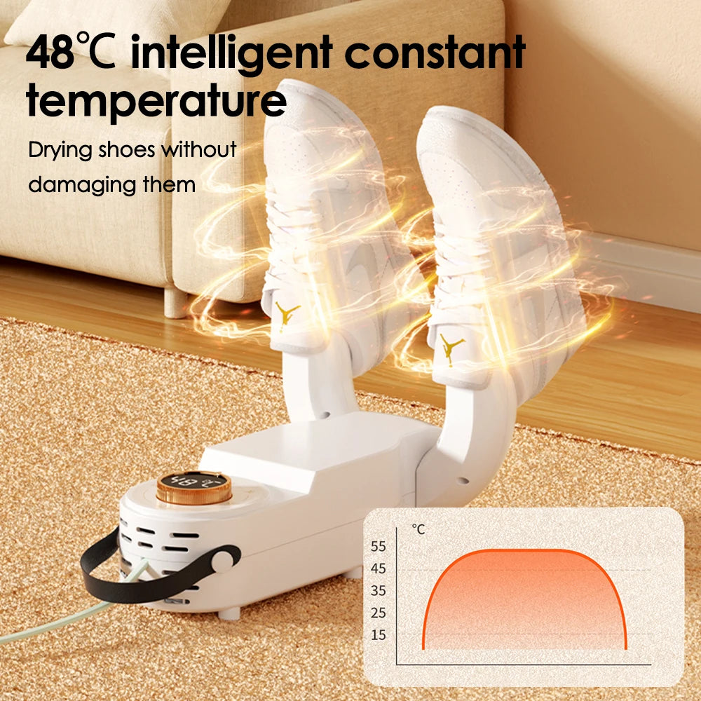 Electric Shoes Dryer Machine Folding Smart Constant Temperature Fast Dryer Heater Deodorizer Dehumidifier Device Boots Drier