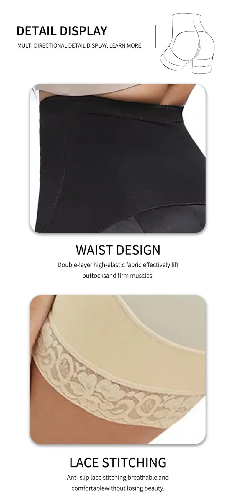 Shapewear for women's Fajas Colombians Girdles BBL Shorts Corset Slimming Waist Trainer High Compression Body Shaper Control Panties Lifter Shapewear