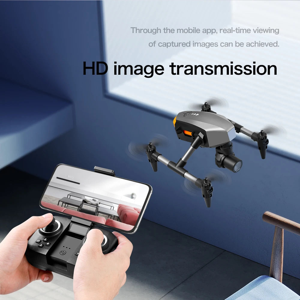 XD1 8K HD dual camera aerial camera, alloy anti-drop mini drone 2.4GWiFi drone foldable four-axis aerial camera