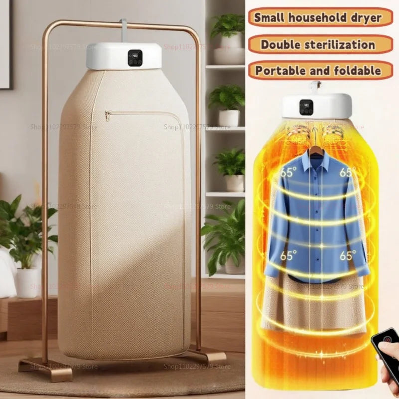Remote Control Multifunctional Dryer  Home Cabinet  Folding Electric Clothes Dryer Warm Air Dryer Portable Clothes Dryer