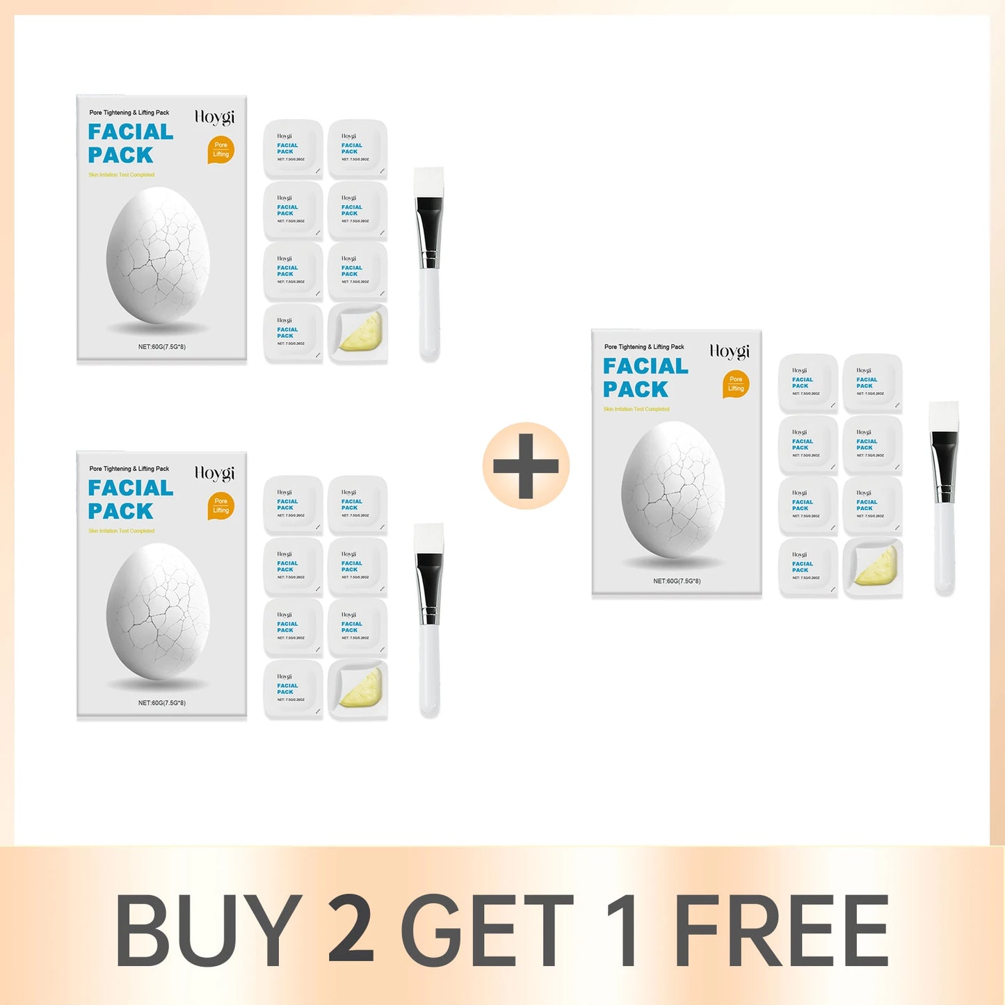 Centella Asiatica Pore Tightening Mask Blackhead Remover Shrink Pore Apply Facial Mask Repair Lifting Face Care 8PCS