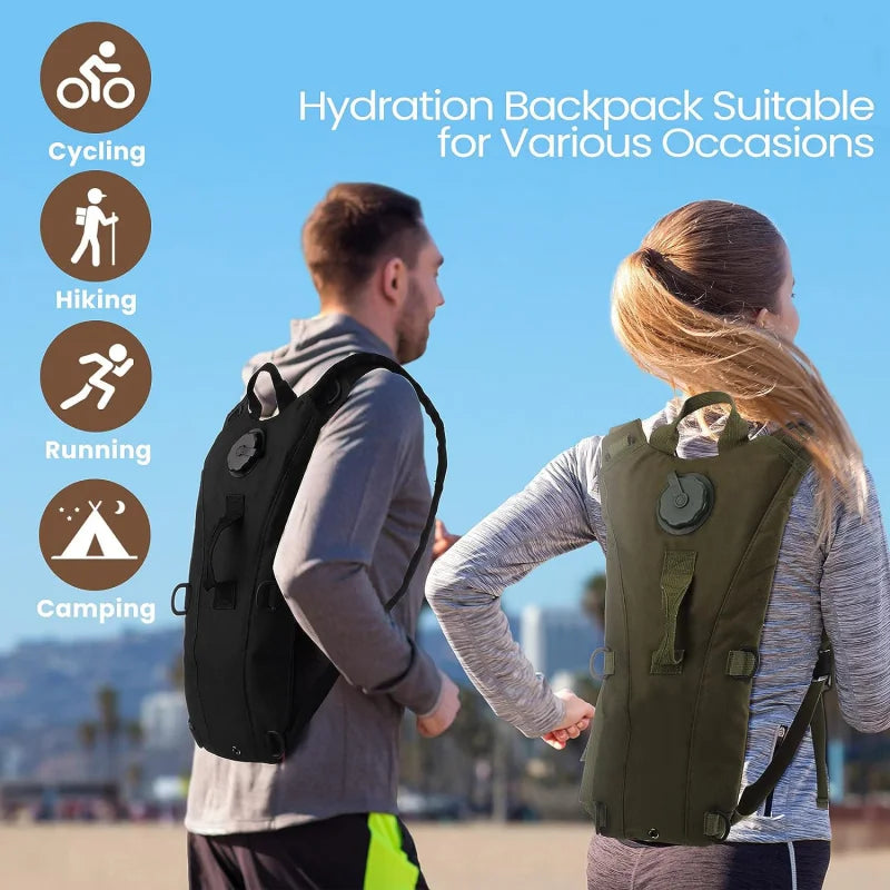 3L Food-grade Material Water Bag Water Bladder Backpacks Outdoor Sports Cycling Bag Tactical Camping Hiking Water Bag