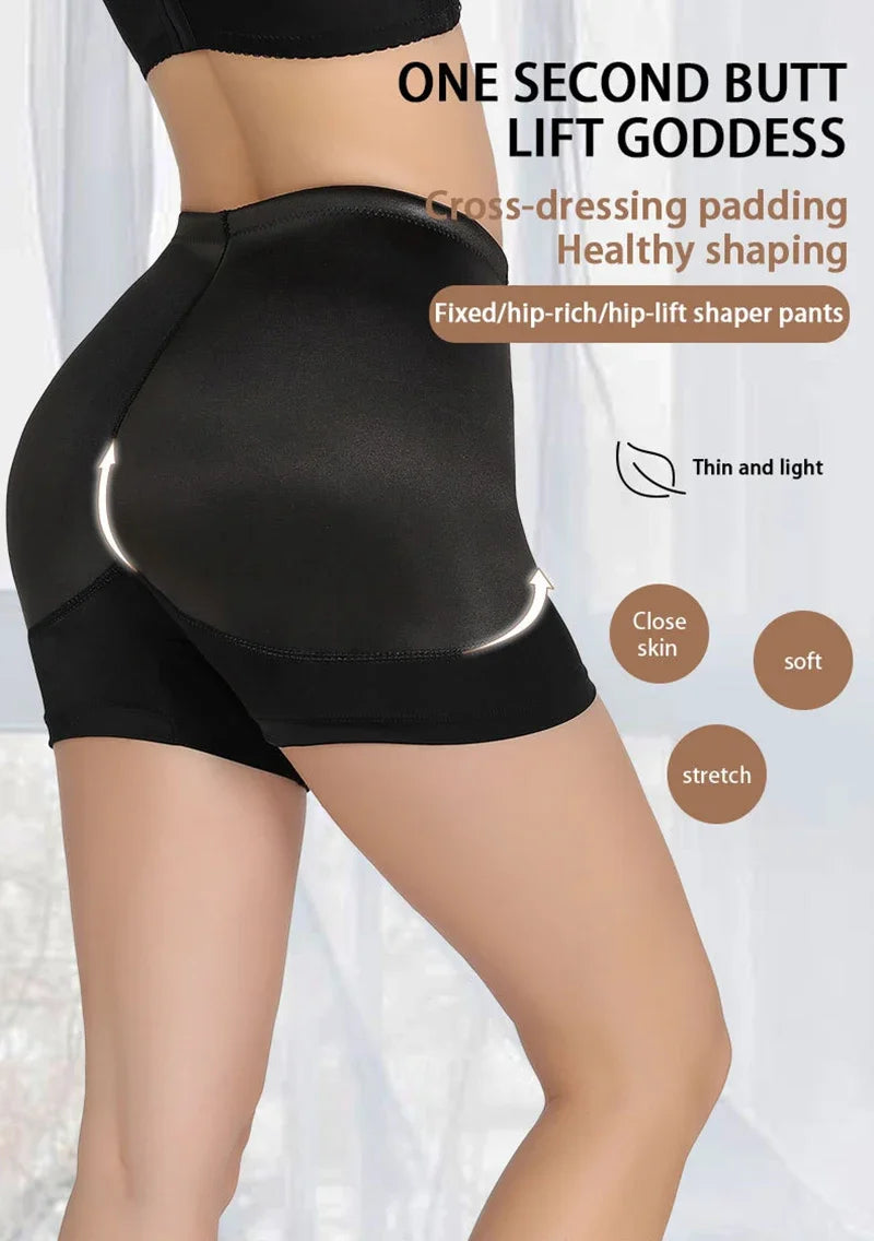 Shapewear for Women Padded Buttock Butt Lifter Fixed Sponge Cushion Fake Ass Underwear Hip Enhancer Tummy Control Panties Fajas Colombianas Girdles