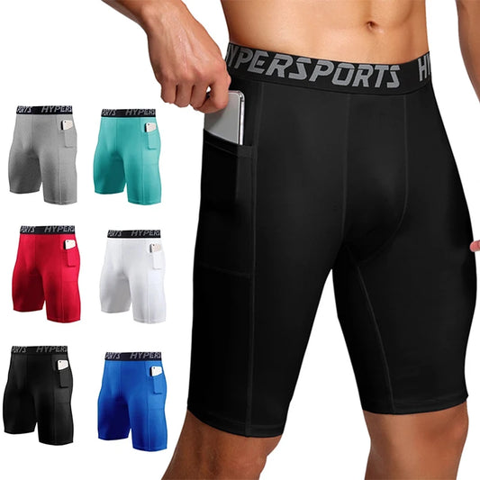 shorts for men's Compression Shorts Men Summer Sportswear Training Tights Gym Fitness Leggings Short Pants Sport Bottoms Running Shorts Men