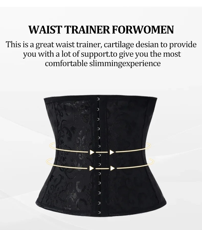 Shapewear for women's Waist Trainer Tummy Control Corset Body Shaper Shapewear Women 3-Row Hook Fit Waist Cincher Bust Lifter Top for Outfit Match