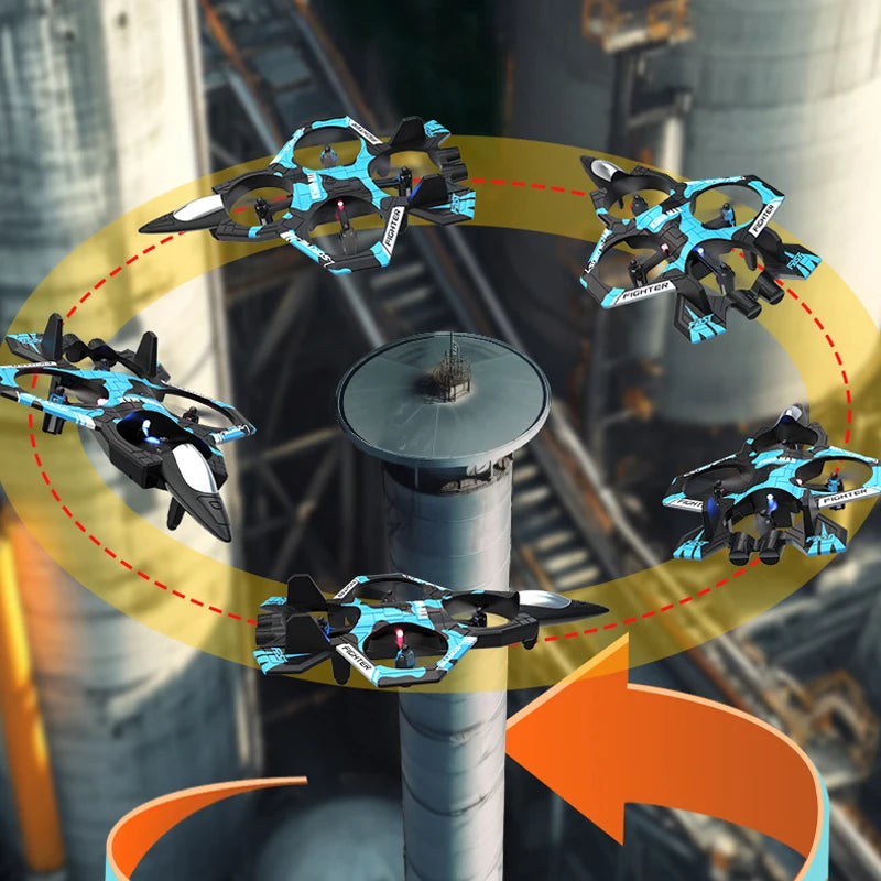 RC Plane Toy Glider Flying Helicopter 2.4G Stunt Remote Control Foam Fighter Airplane Outdoor Toys For Children Adult Gifts