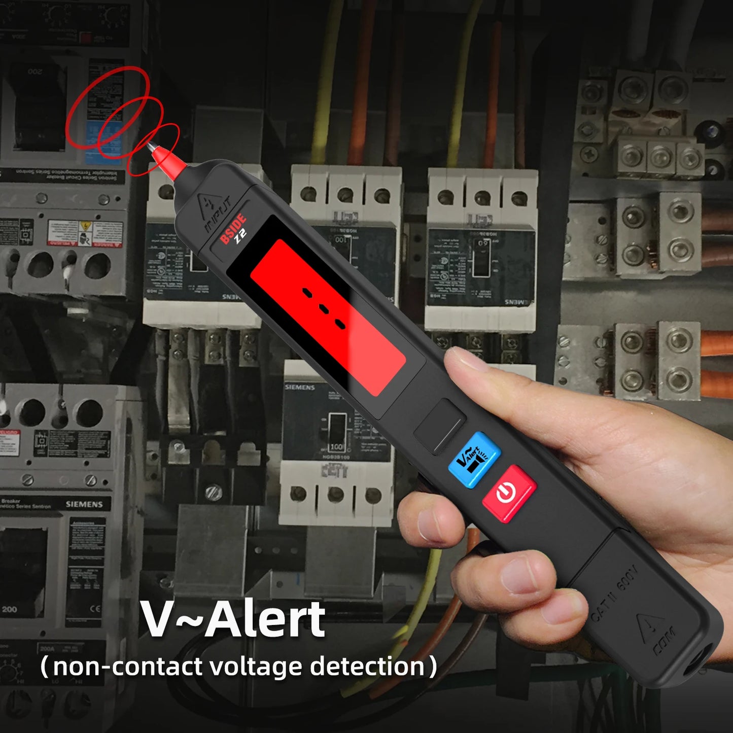 BSIDE Voltage Tester Pen 12V-300V Non-Contact Detection Leakage Live Wire Breakpoint Finder Portable Household Voltage Meter USB