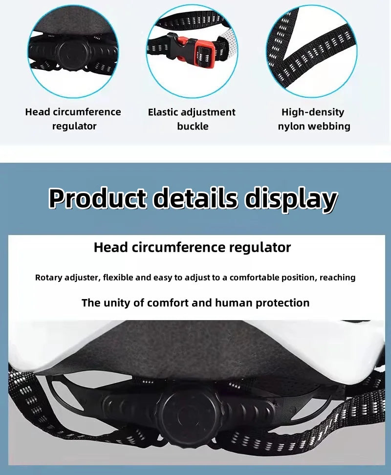 Lightweight bicycle helmet with comfortable lining hollow design