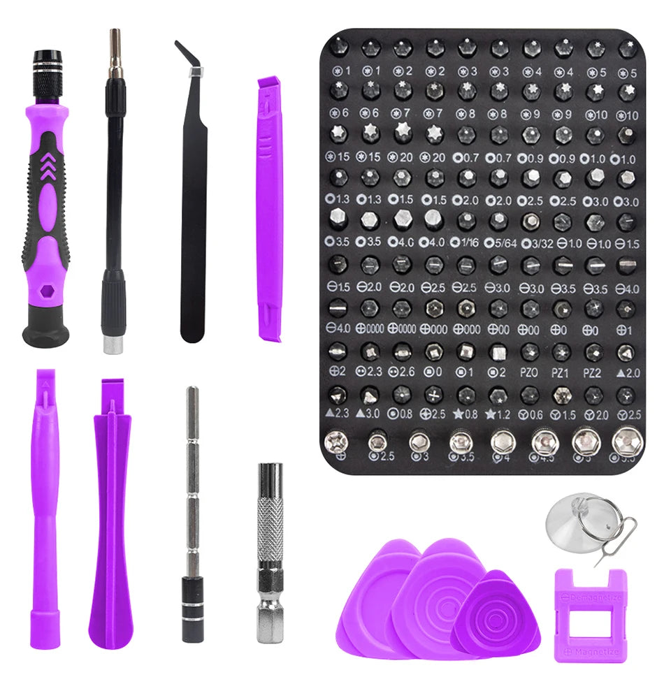 115 in 1 Precision Screwdriver Set Magnetic Repair Tools Kit for Computer Laptop Phone MacBook Household Repairs