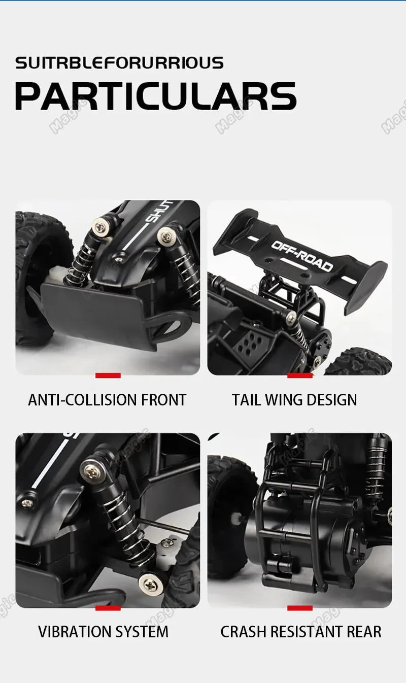 New 1:16 RC Car Remote Control Cars 2.4G Buggy Truck Drift Racing Climbing Off Road Vehicle Outdoor Toy Boy Kids Childrens Gifts