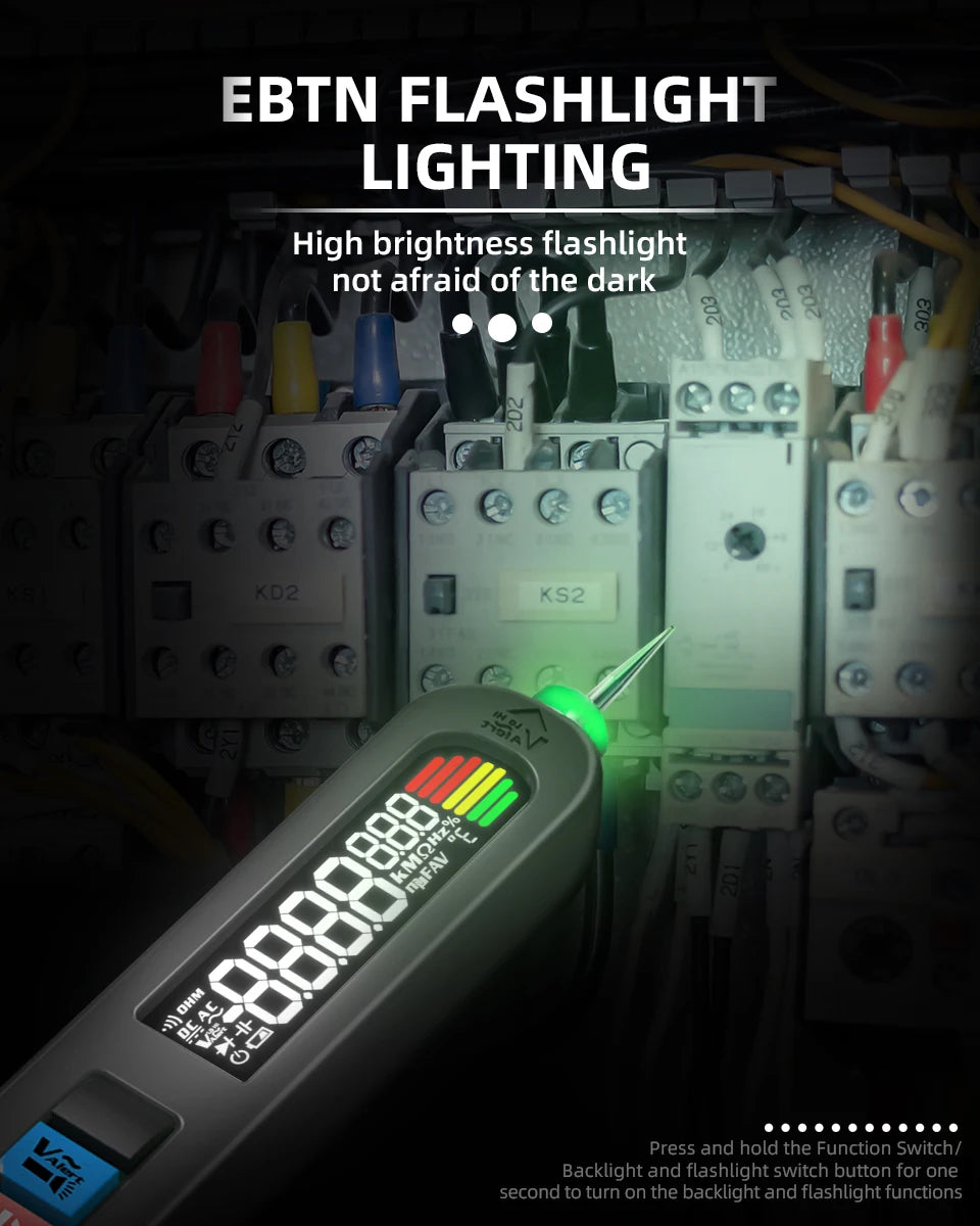BSIDE Voltage Tester Pen 12V-300V Non-Contact Detection Leakage Live Wire Breakpoint Finder Portable Household Voltage Meter USB