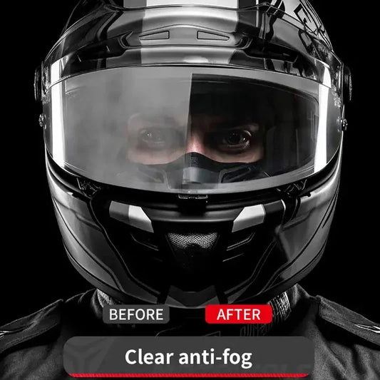 Universal Motorcycle Full Face Helmet Shield Anti Fog Film
