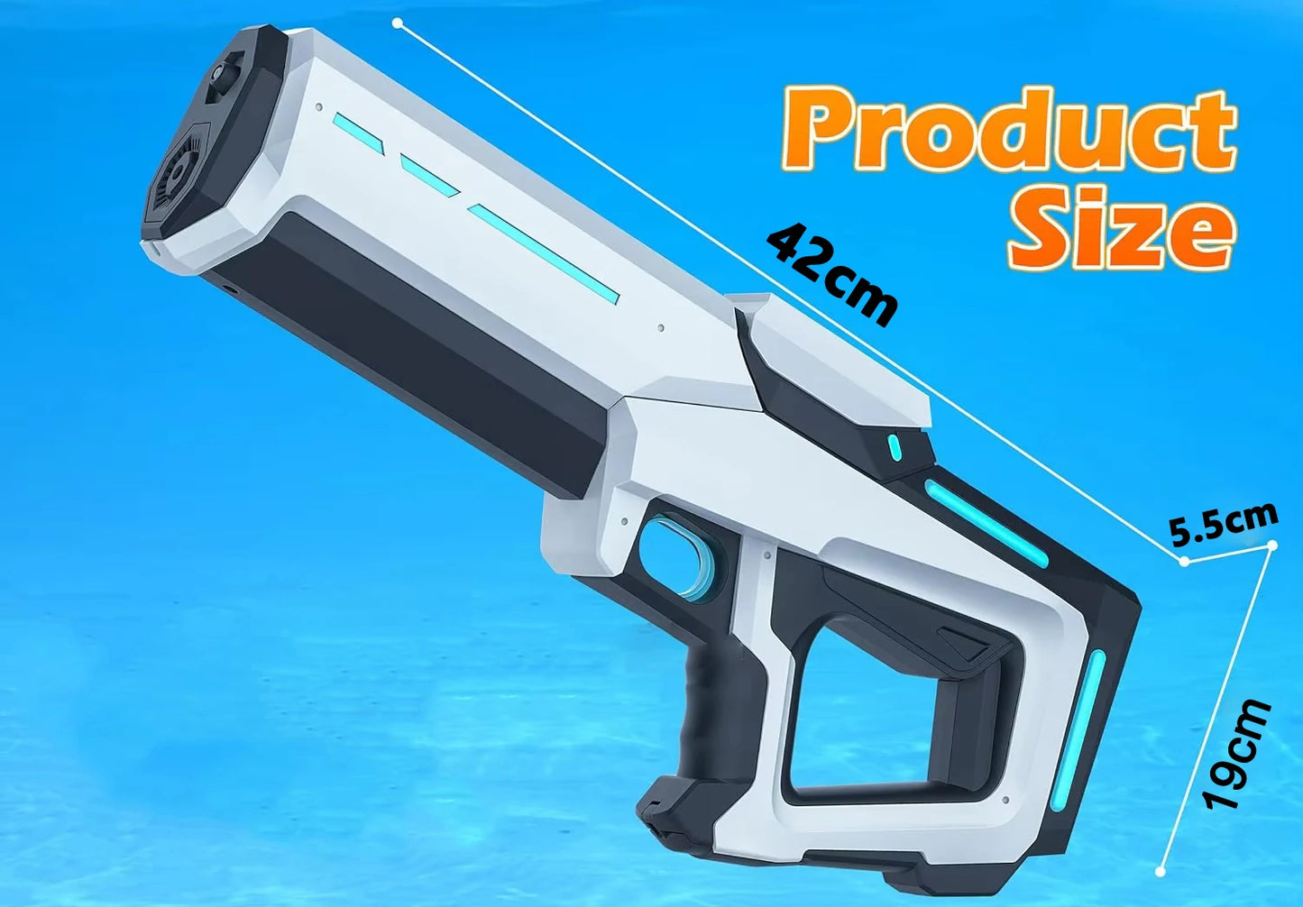 Electric Automatic Water Storage Gun Toys Portable Children Summer Beach Outdoor Fight Fantasy Spray Gun Toys Boy Kid Adult Game