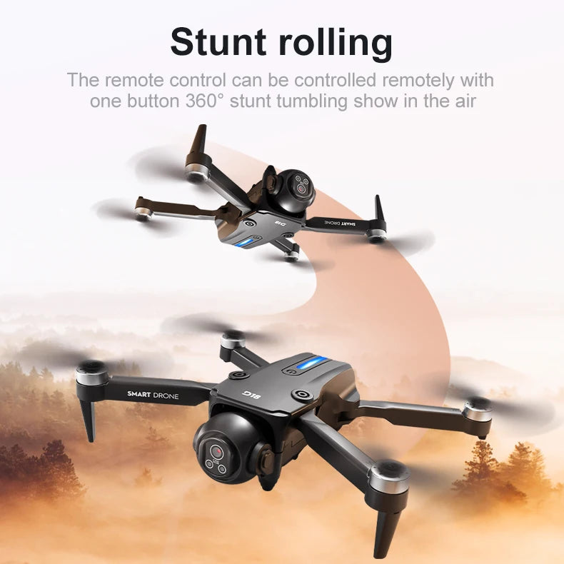 Lenovo D18 Drone 8K HD Dual Camera Aerial Photography Obstacle Avoidance Brushless Motor 5G WIFI GPS Return 18000m Quadcopter
