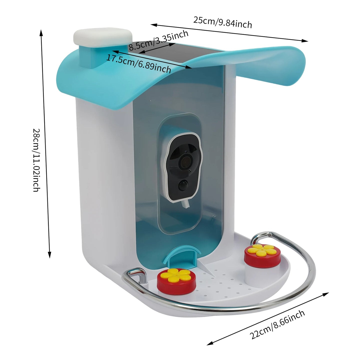 Bird Smart Feeder with Camera Solar Low Power Night Vision Ip65 Waterproof