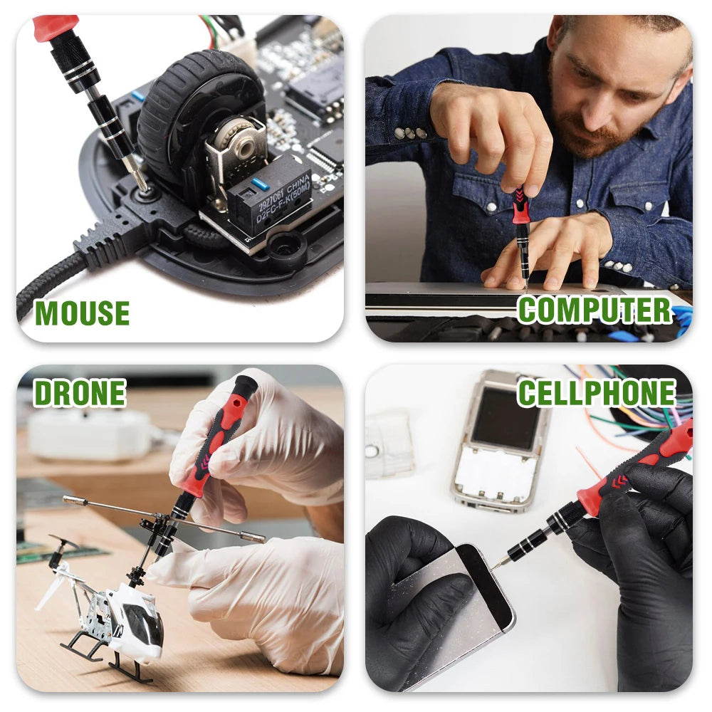 115 in 1 Precision Screwdriver Set Magnetic Repair Tools Kit for Computer Laptop Phone MacBook Household Repairs