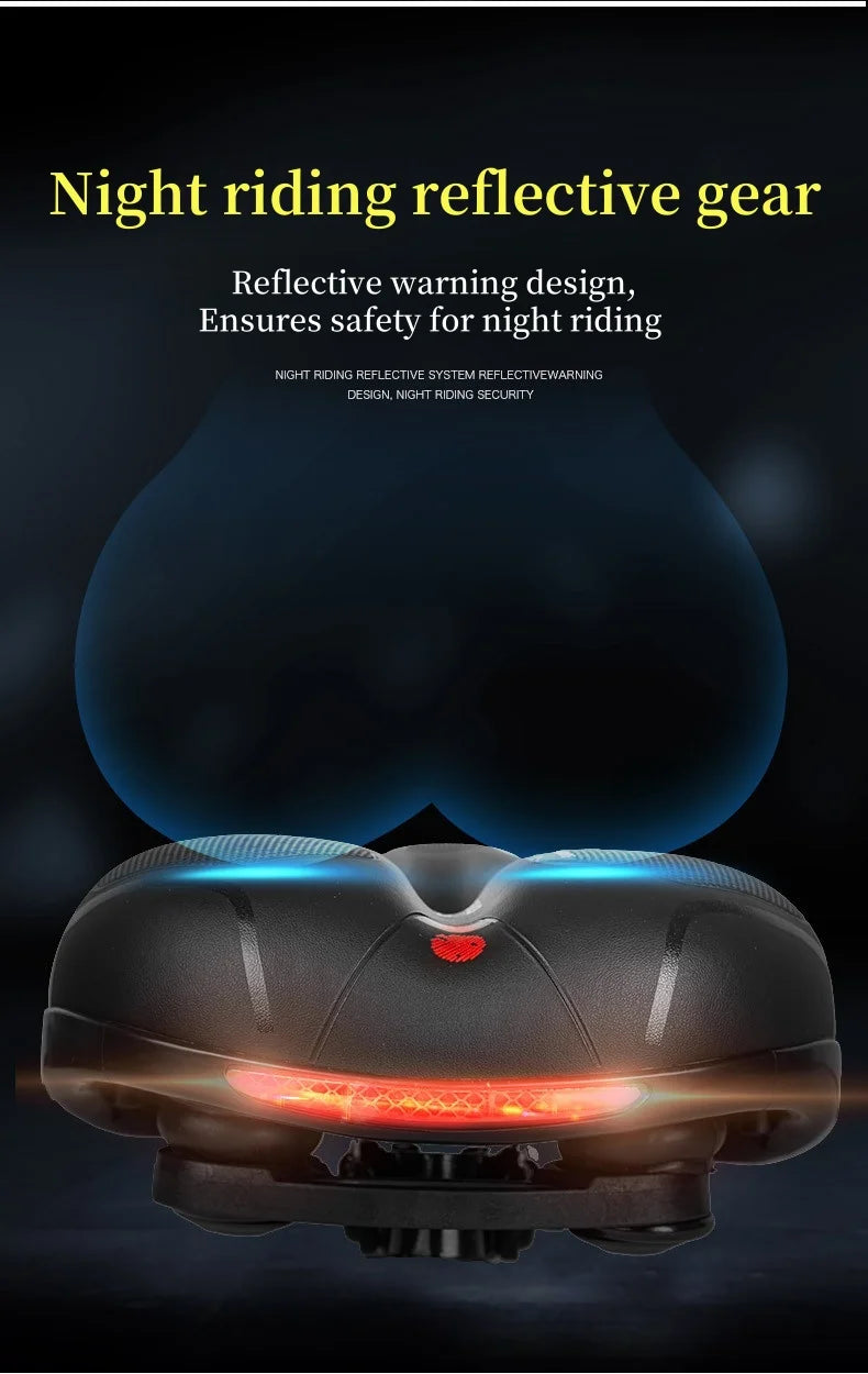 Universal Bicycle Seat for Mountain Bikes Thick Soft Breathable Shock Absorbing Ball Style Cycling Saddle for  Outdoor Riding