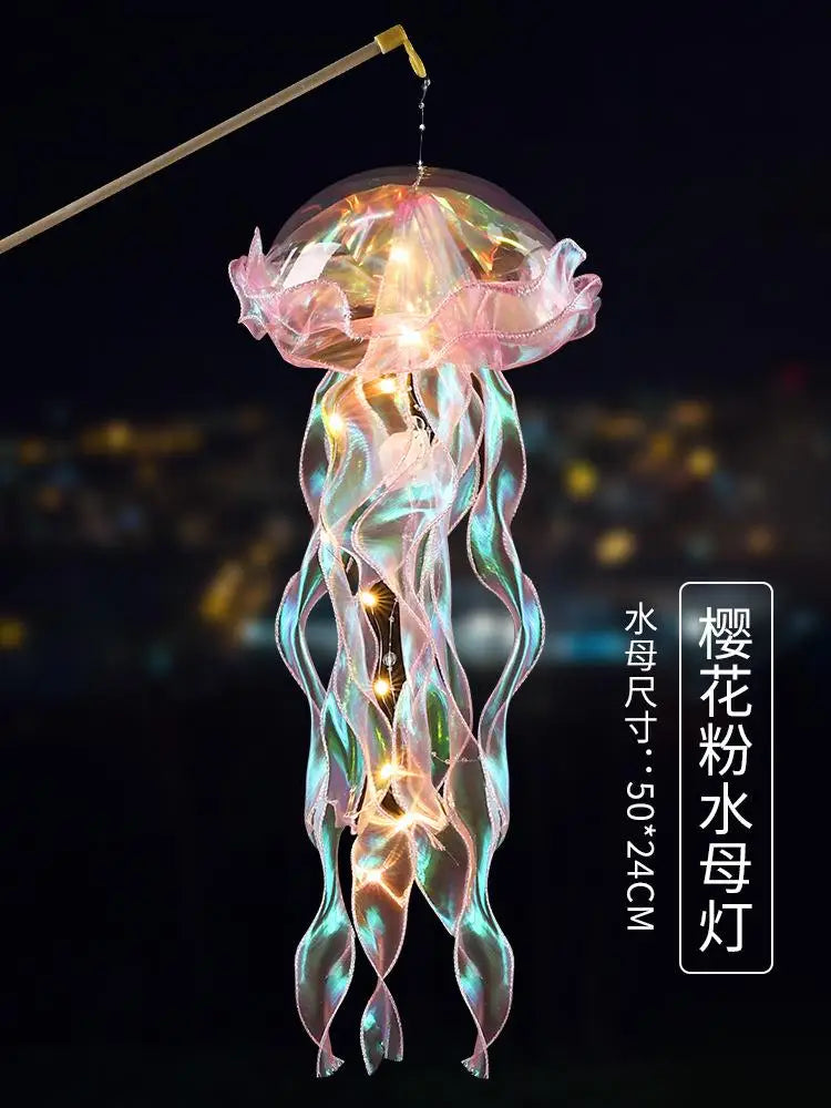 Jellyfish Lamp, Portable Flower Lamp, Girl Room Atmosphere Decoration Lamp, Bedroom Night Lamp, Home Decoration, Birthday Gift