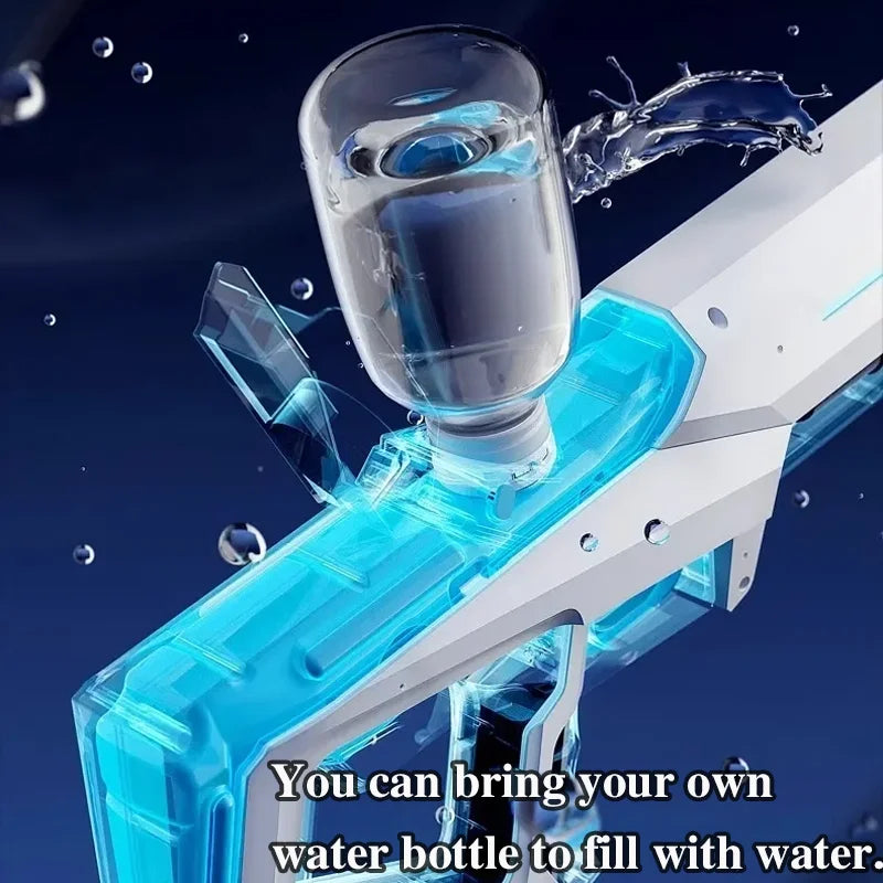 Water Gun Toy Consecutive Shots Automatic Electric Water Blaster for Outdoor Beach Pool Kid Adult Summer Water Fight Toys Gifts
