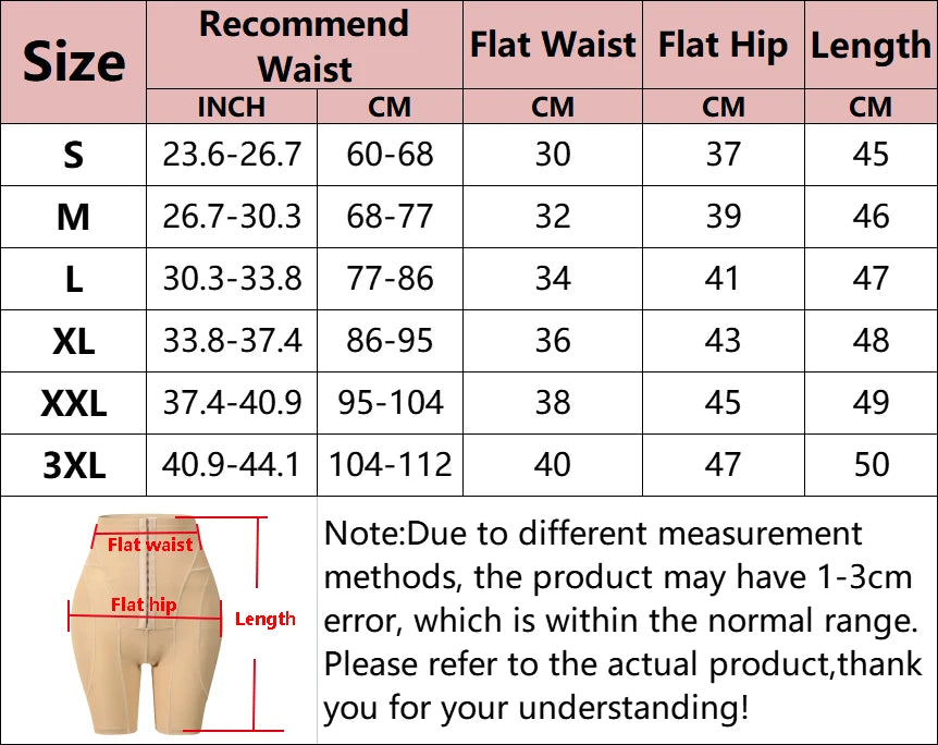 Shapewear for women's High Waist Shorts Butt Lifter Booty Padded Shorts Hip Enhancer Body Shaper Shorts Tummy Control Panties