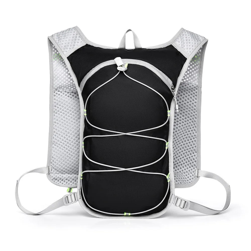 Breathable Running Hydration Vest Waterproof Ultra-light Running Hydration Bag Nylon Material Adjustable Water Backpack