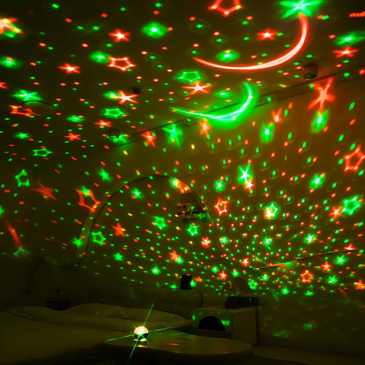 Starry Sky Projector Light 7Modes LED Night Light Galaxy Moon Ambient Light