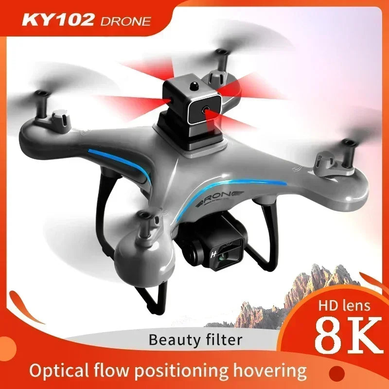 Lenovo Ky102 Drone 8k Hd Aerial Photography Dual Camera Brushless Quadcopter Obstacle Avoidance Optical Flow Aerial Rc Drone