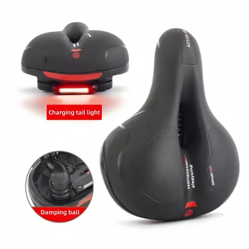 Universal Bicycle Seat for Mountain Bikes Thick Soft Breathable Shock Absorbing Ball Style Comfortable Dynamic Cycling Saddle