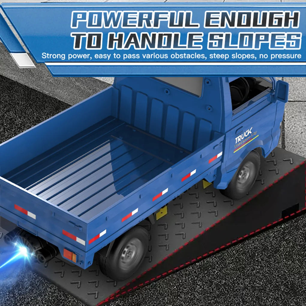 1/18 KF31 Remote Control Truck Small Cargo Truck Model Toy Remote Control Car Drift Car Electric Model Children's Toys White