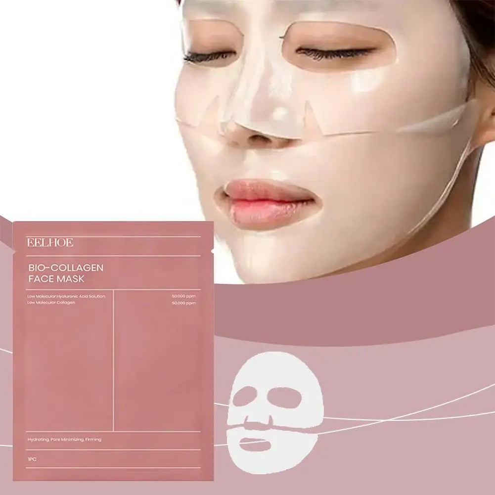 1/5/10 PCs Bio Collagen Face Mask for Deep Hydration,Overnight Pore Minimizing,Moisturizing ,Refreshing Facial Skin Care