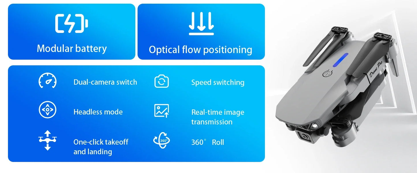 Drone 8K HD Wide-Angle Camera E88 PRO