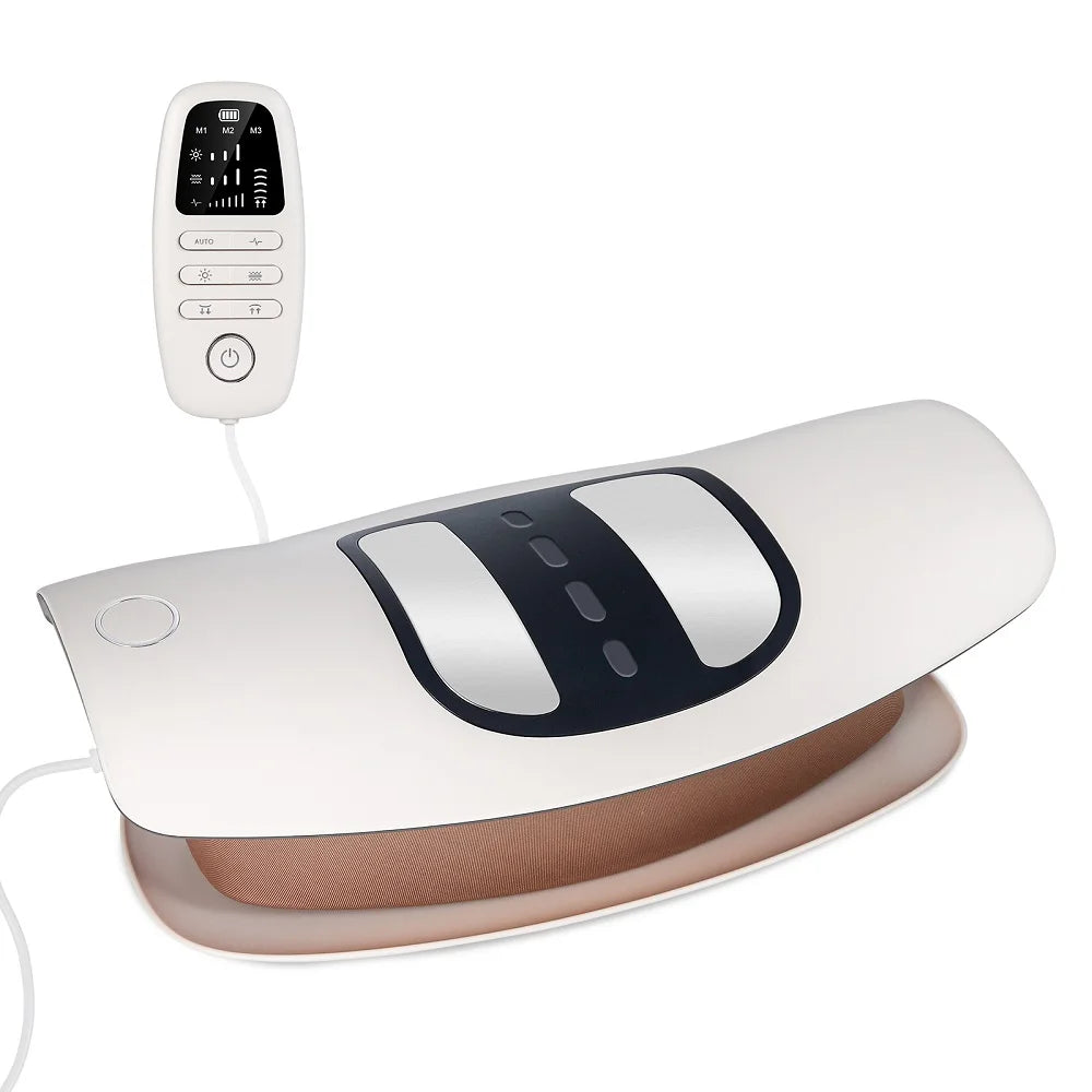 Lumbar Traction Massager Adjustable Electric Back Massage Device Vibration Waist Massager Waist Spine